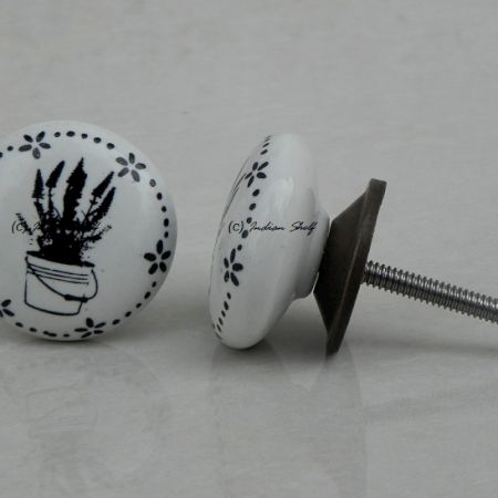 Flower Pot Flat Knob (1)